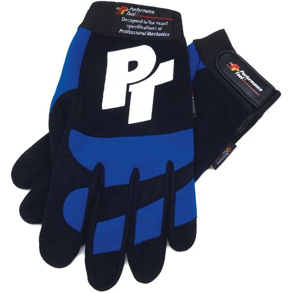 Performance Tool Mechanics Gloves - Blue Medium W88999